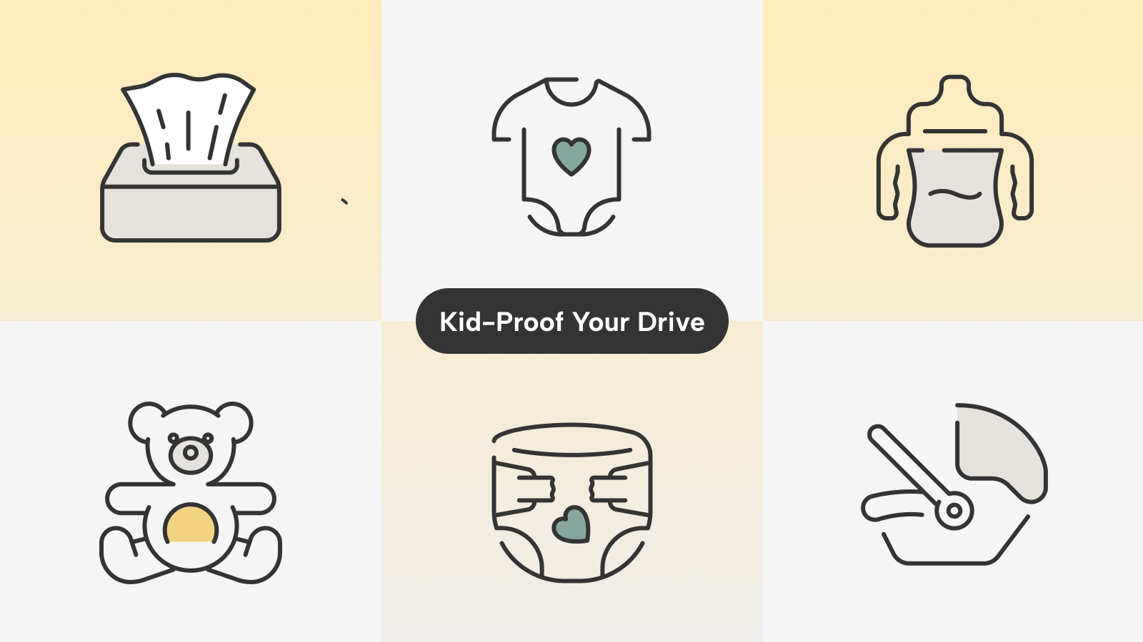 Car essentials for kids graphic 