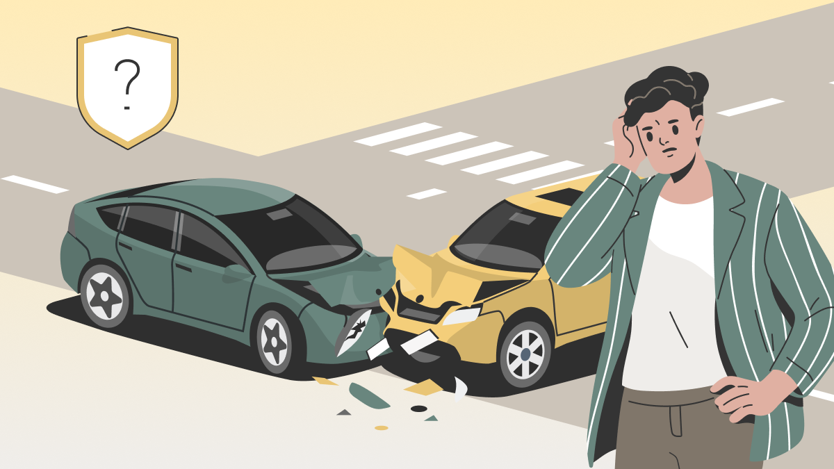 Graphic of collision coverage car insurance